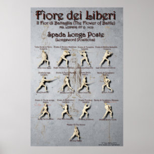 Fiore Longsword postar affischen Poster