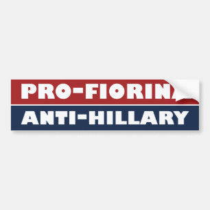 Fiorina den rikliga Anti-Hillaryen - .png Bildekal