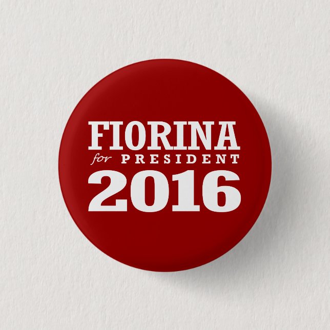 FIORINA FÖR PRESIDENTEN 2016 KNAPP (Framsida)