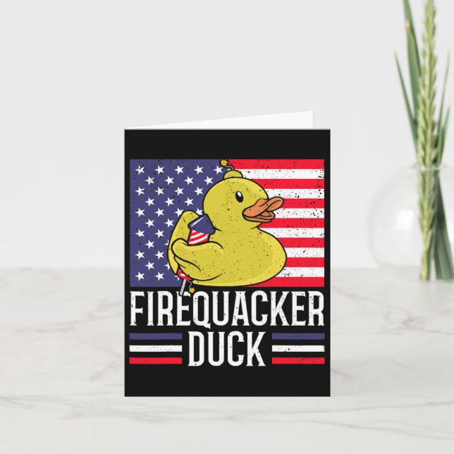 Fiquacker Anka 4:e juli-brandsläckare Independe Kort (Framsida)