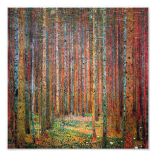 Fir Forest   Gustav Klimt   Fototryck