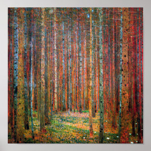 Fir Forest   Gustav Klimt   Poster