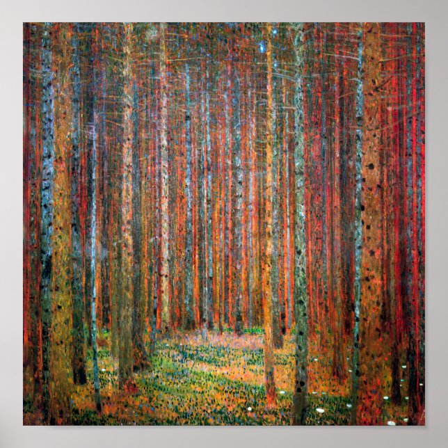 Fir Forest | Gustav Klimt | Poster (Framsidan)
