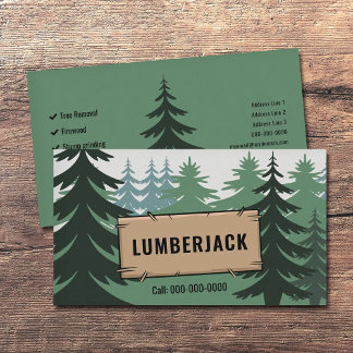 Fir Forest - Lumberjack Services Visitkort