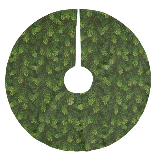 Fir/Gräs Grenar Julgransmatta Borstad Polyester (Framsidan)