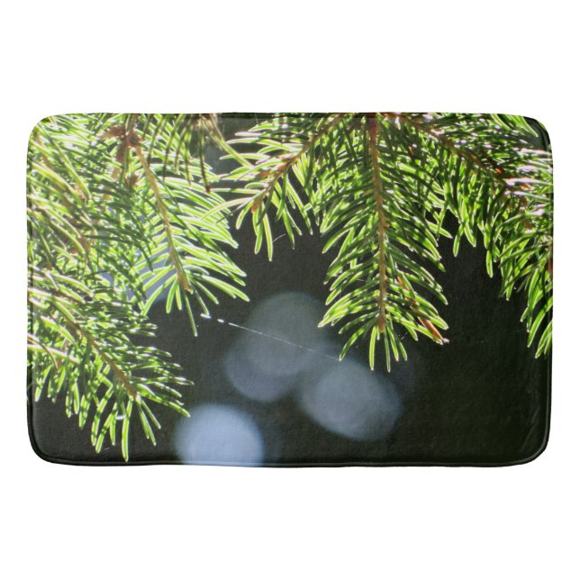 Fir gräs nål med bokeh badrumsmatta (Framsidan)
