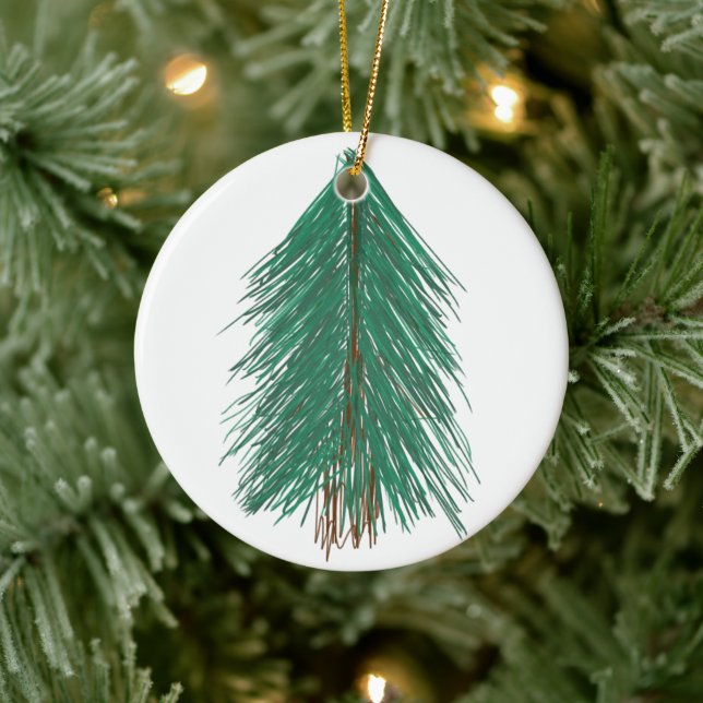Fir Träd Forest Julgransprydnad Keramik (Träd)