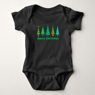 Fir Träd juldräkt Baby Tee