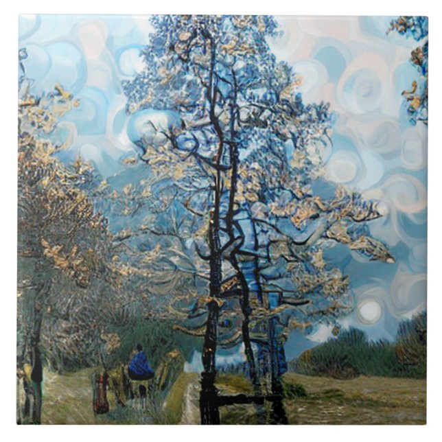 FIR TRÄD KAKELPLATTA (Framsidan)