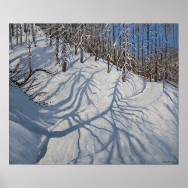 Fir Träd Shadows Tignes 2009 Poster (Framsidan)