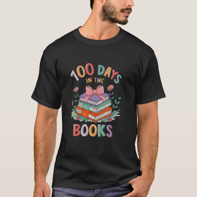 Fira 100 dagar av läsprestation t shirt (Framsida)