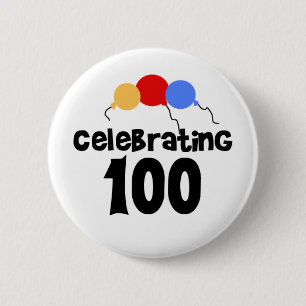 Fira 100. födelsedag 100 knapp