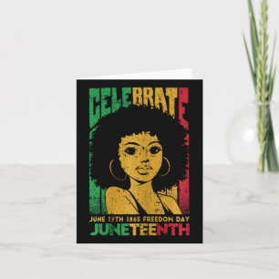Fira 19 juni 1865 Juneteenth svart historia Kort