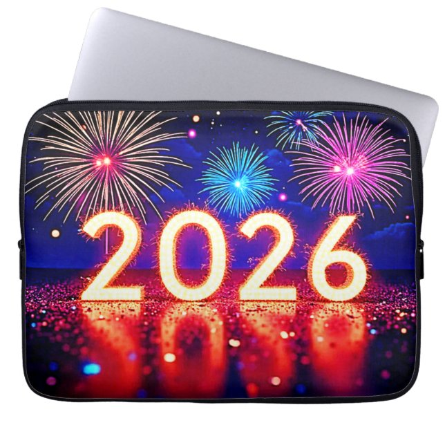 Fira 2026: Ljus framtid Gnist Design  Laptop Fodral (Framsidan)
