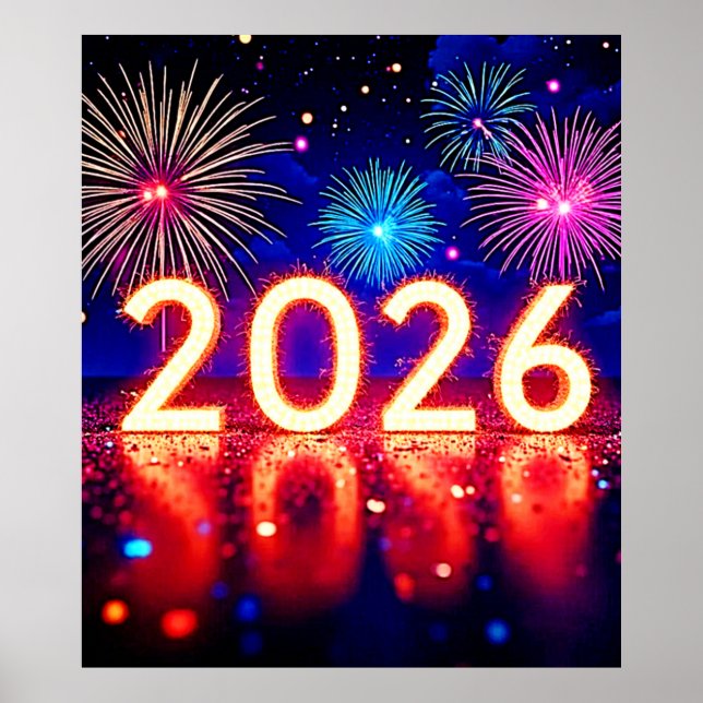 Fira 2026: Ljus framtid Gnista Design  Poster (Framsidan)