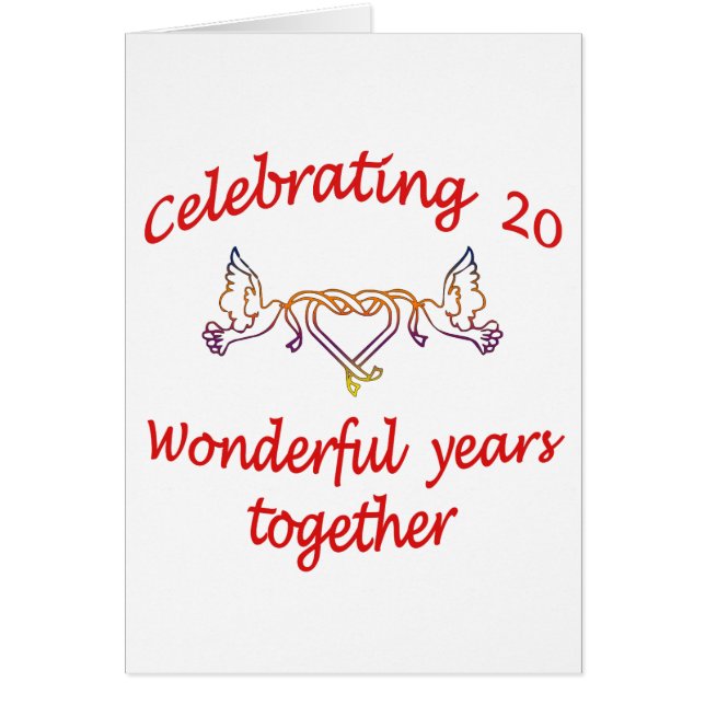 FIRA 20 ÅR ONSDAG HÄLSNINGSKORT (Framsidan)