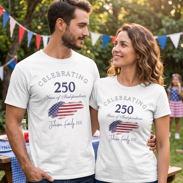 Fira 250 år av självständighet 4 juli  t shirt (Skapare uppladdad)