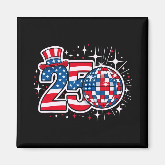 Fira 250 USA Stora årsjubileum  Magnet (Framsidan)