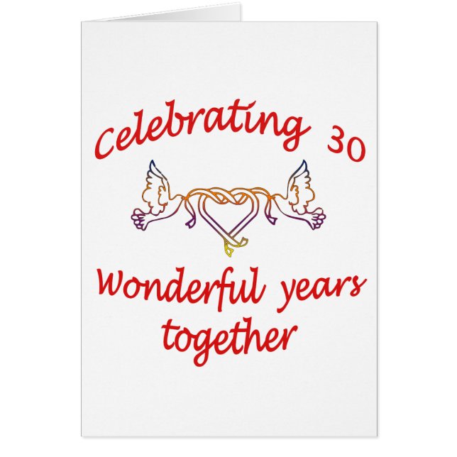 FIRA 30 ÅR HÄLSNINGSKORT (Framsidan)