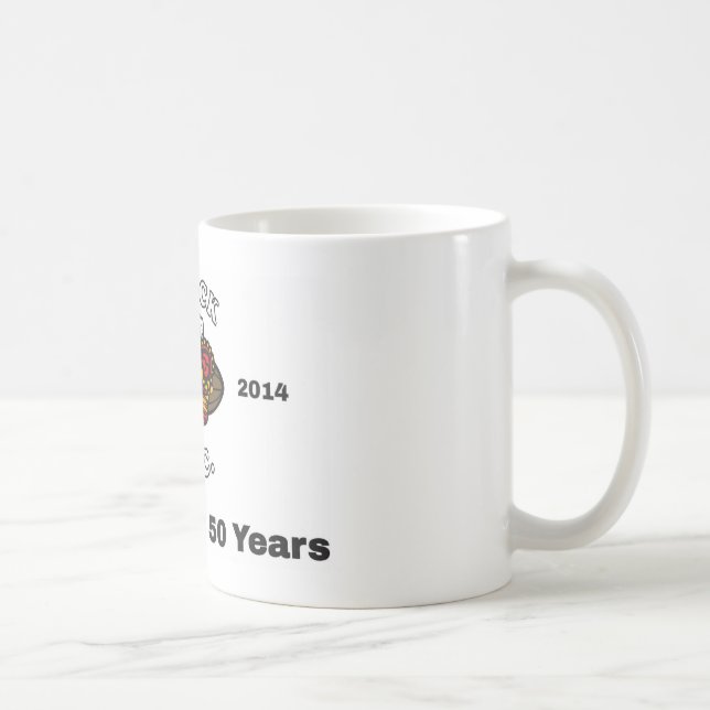 Fira 50 år kaffemugg (Höger)