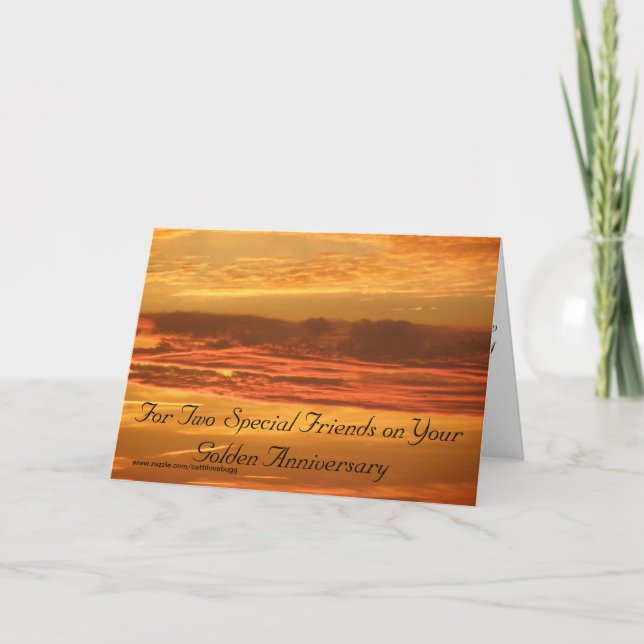 Fira 50 år tillsammans kort (Framsida)