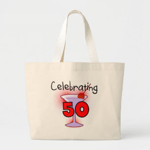 Fira 50 Tshirts och gåvor Jumbo Tygkasse