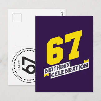 Fira 67 år: Farfar Farmor Födelsedag 2026 Vykort