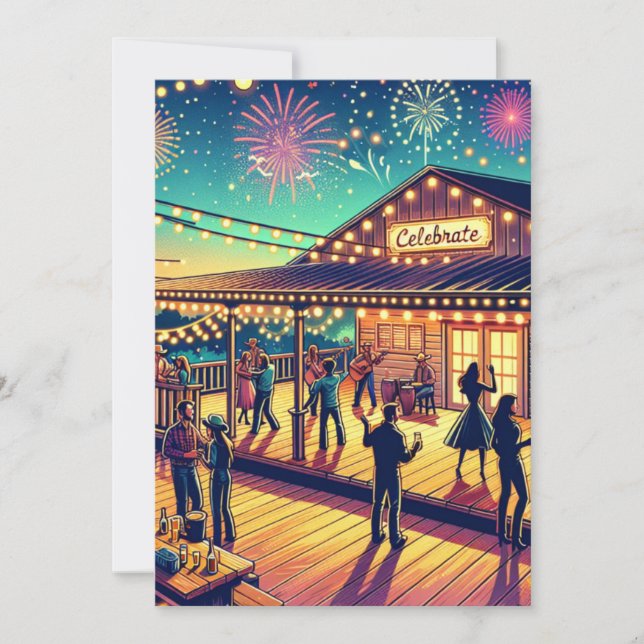 Fira Alla Tillfällen Anpassad Fest Inbjudningar (Framsida)