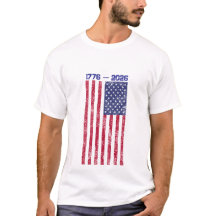 Fira America 250 Herr T-shirt med flagga #1