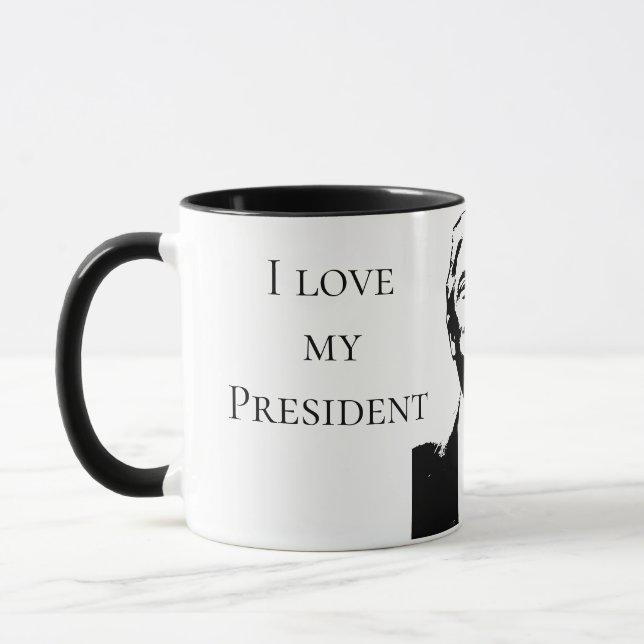 Fira Amerika 250 med President Trump #1 Mugg (Vänster)