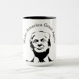 Fira Amerika 250 och President Trump #18 Mugg
