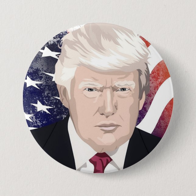 Fira Amerika och President Trump #30 Knapp (Framsida)