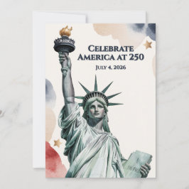 Fira Amerika vid 250 patriotiska inbjudan