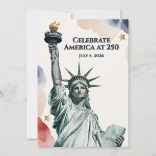 Fira Amerika vid 250 patriotiska inbjudan
