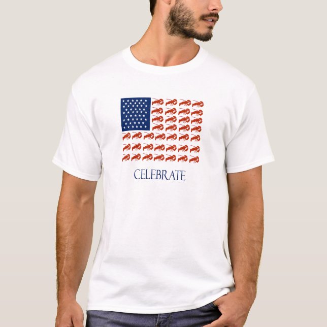 Fira amerikanska flagganhumret tröja (Framsida)