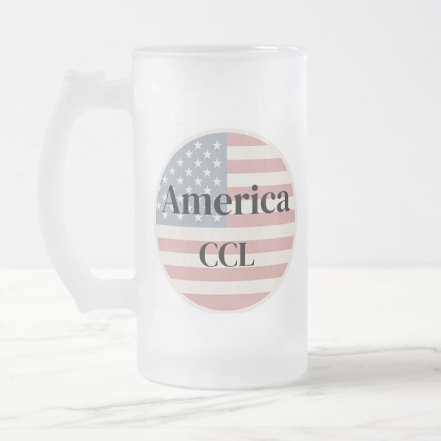 Fira Amerikas 250-årsjubileum Frostat Ölglas (Vänster)