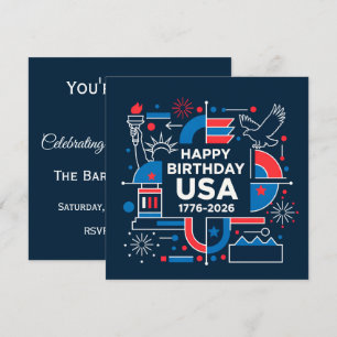 Fira Amerikas 250-årsjubileum Inbjudningar
