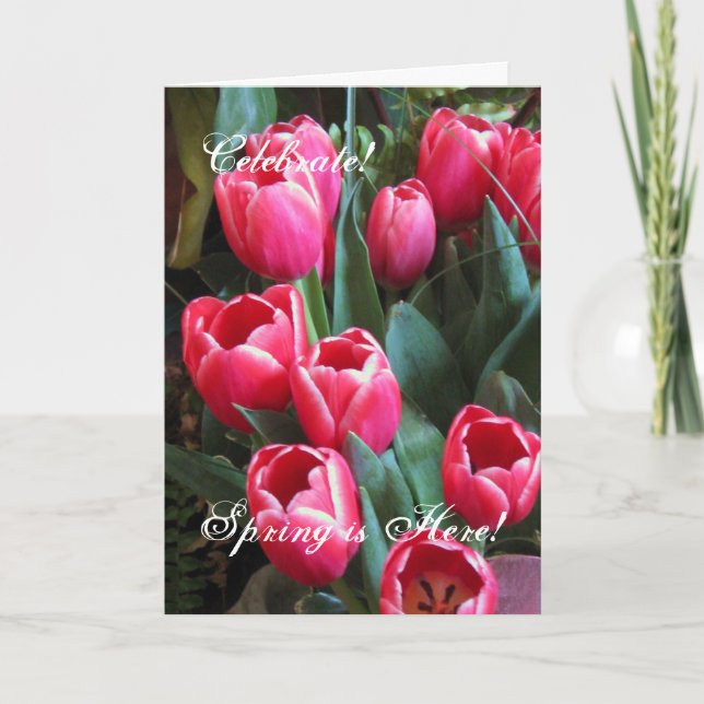 Fira! , Är våren här! Helgkort (Framsida)