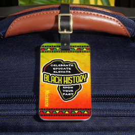 Fira Black History African Karta Bagagebricka