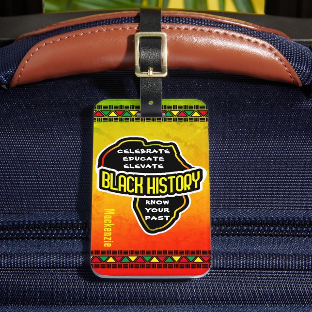 Fira Black History African Karta Bagagebricka (Framsida Insitu 2)