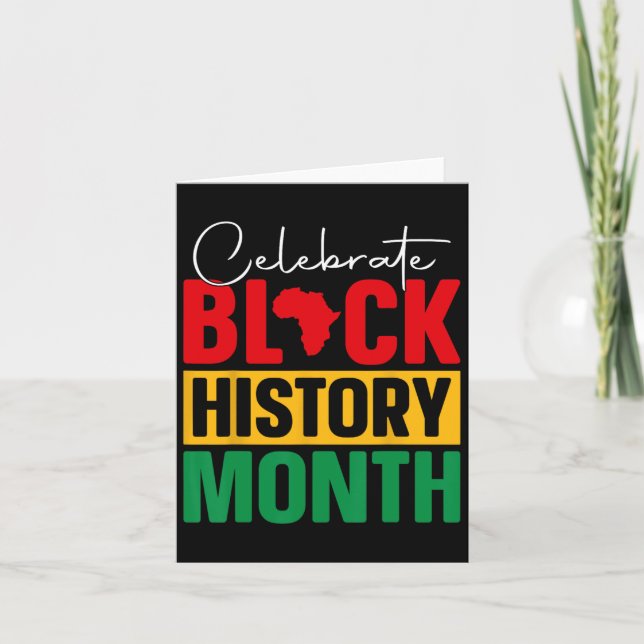 Fira Black History Month African Black Pride Kort (Framsida)