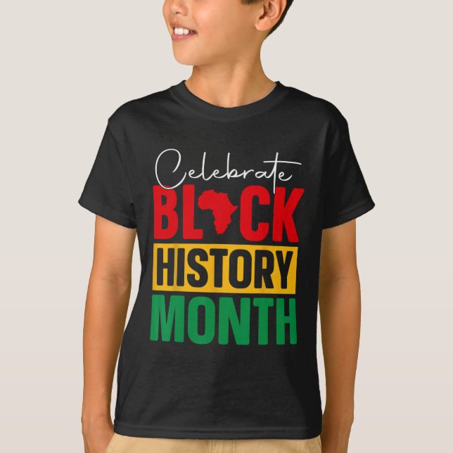 Fira Black History Month African Black Pride T Shirt (Framsida)