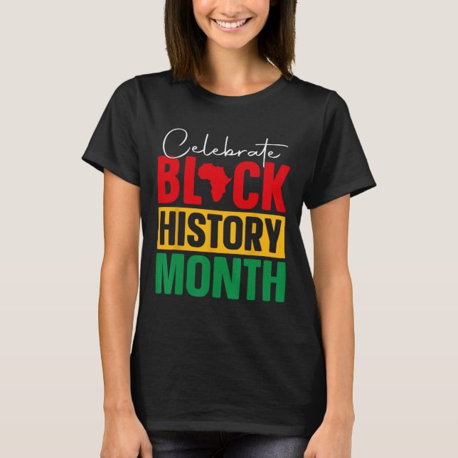 Fira Black History Month African Black Pride T Shirt (Framsida)