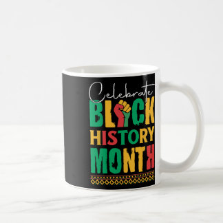 Fira Black History Month För manar Women Kids Kaffemugg