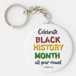 Fira Black History Month Nyckelring