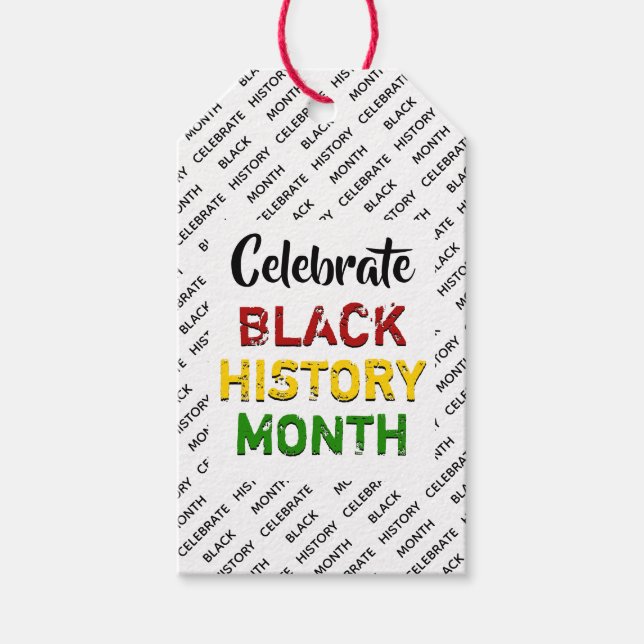 Fira Black History Month Presentetikett (Framsidan)