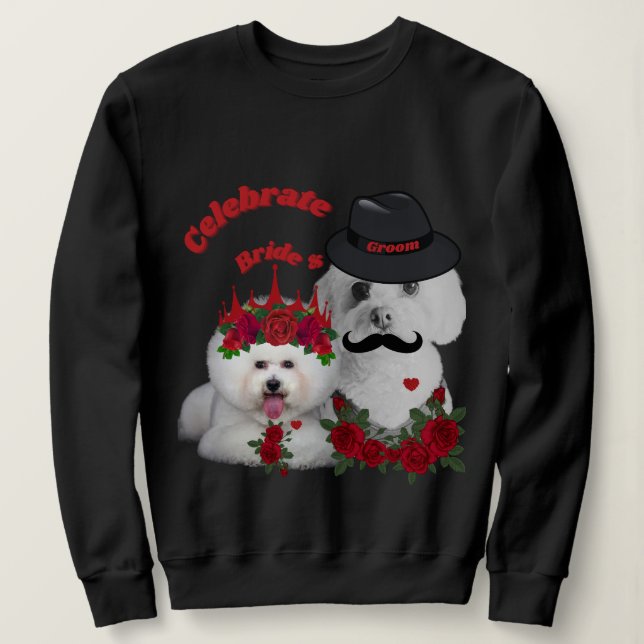 Fira Brud & Brudgum SweatShirt T Shirt (Design framsida)