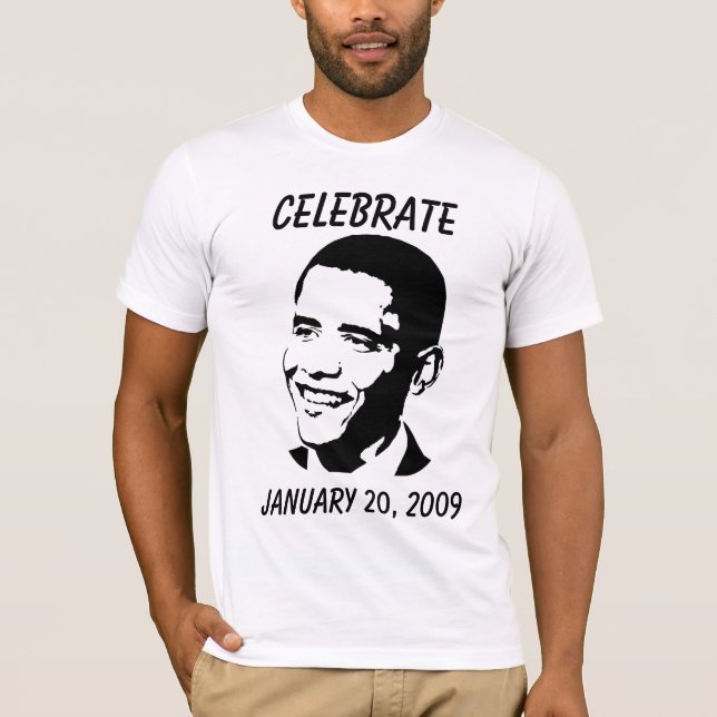 Fira dagen för den presidentObama invigningen Tee (Framsida)