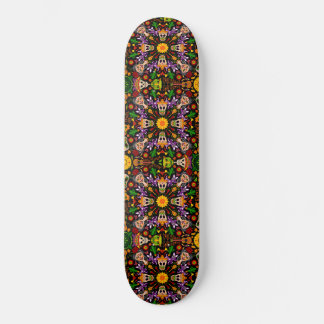 Fira Day of the dead i Mexikanska stil Mini Skateboard Bräda 18,5 Cm