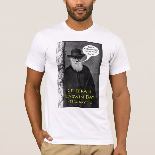 Fira den Darwin dagFebruari 12 skjortan T Shirt (Framsida)